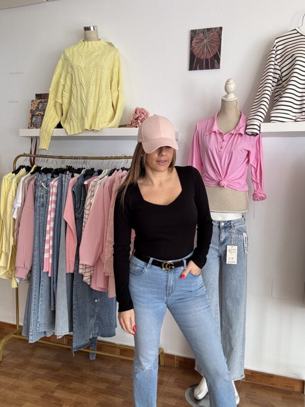 Camiseta canalé corazón - Imagen 4