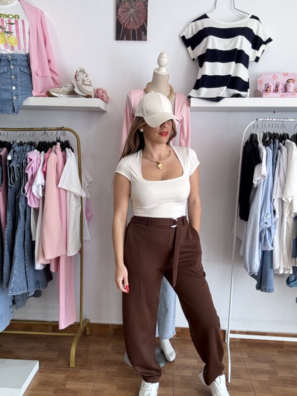 Pantalón Slouchy hebilla