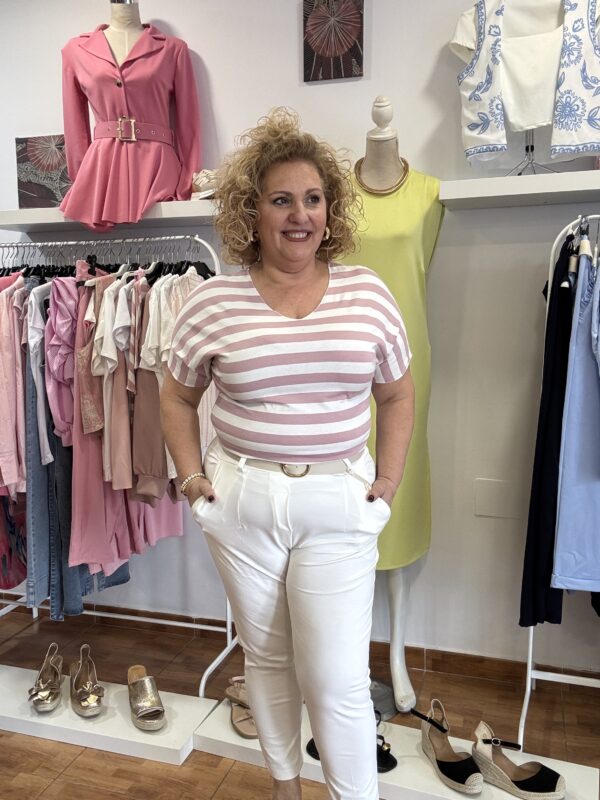 Camiseta rallas  curvys